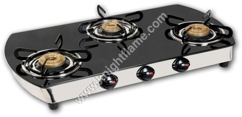 3 बर्नर कर्व ब्लैक एप्लीकेशन: किचन