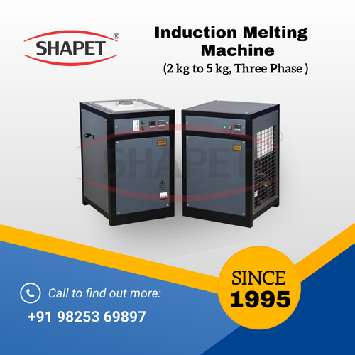 Gray Induction Based Gold Melting Machine  2 Kg. In Three Phase