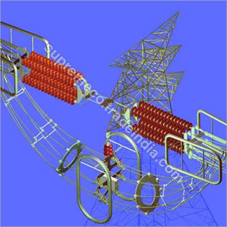 Ac Quadruple Tension & Jumper String - Metal, Compact Design, Painted Surface, Corrosion Resistant, Accurate Dimensions, Durable Construction