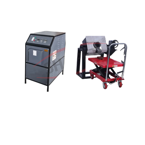 Gray Induction Based Gold Melting 15 Kg With Tilting Unit