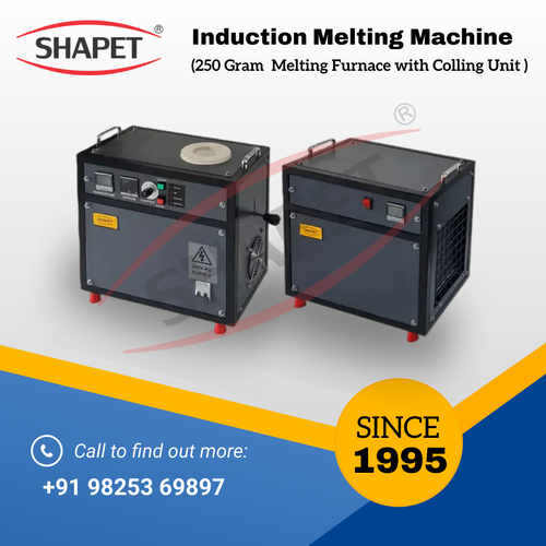 Gray Induction Based Gold Melting Furnace 1 Kg. In Single Phase