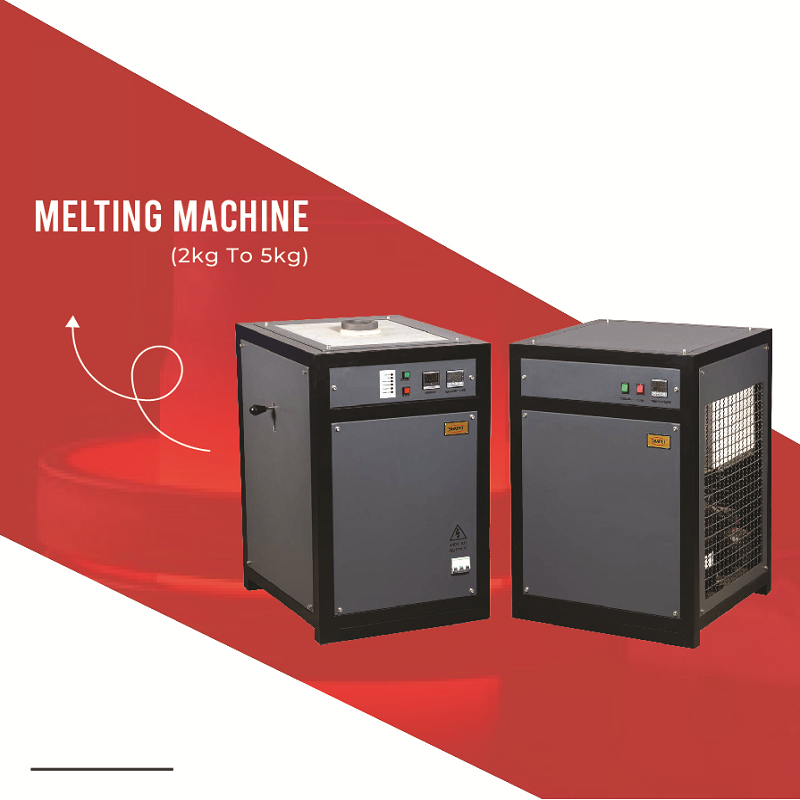 Induction Based Gold Melting Furnace 5 Kg. In Three Phase - Application: Alloy Manufacturers