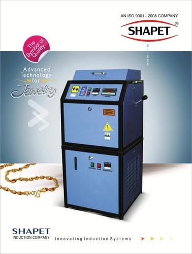 Induction Based Silver Melting Machine - Steel Alloy, 88x88x96 cm, Gray | High Efficiency, Automatic Operation, Single Phase, 250 Gms Capacity, 4 KW Power, Flameless Design