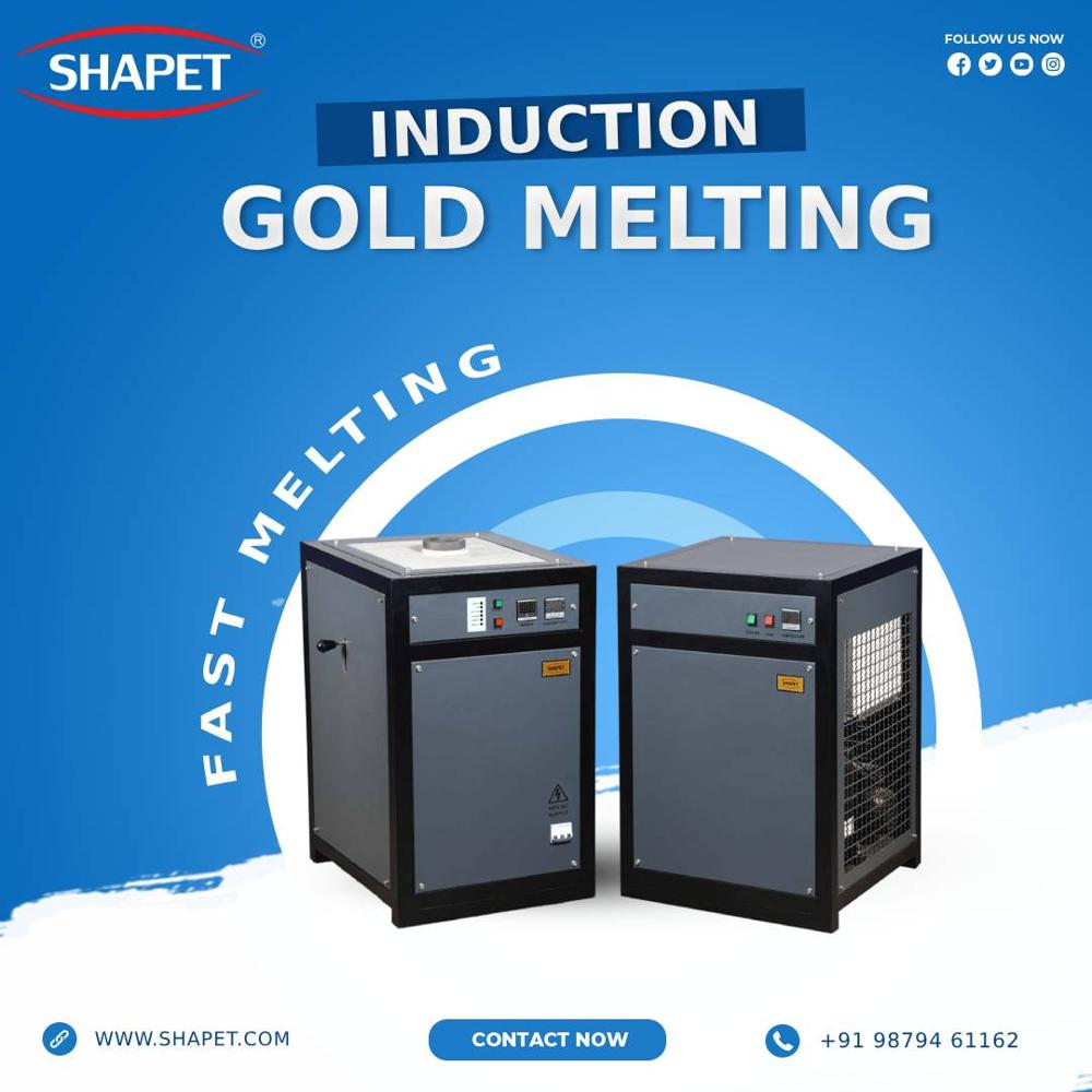 Induction Based Silver Melting Machine 1.5 Kg. In Three Phase Application: Small Scale Manufacturers