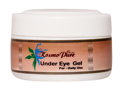 Kosmopure Under Eye Gel - Herbal Extracts, Orange Color | Anti-Wrinkle, Dark Circles Remover, Moisturizing Effect for Daily Use