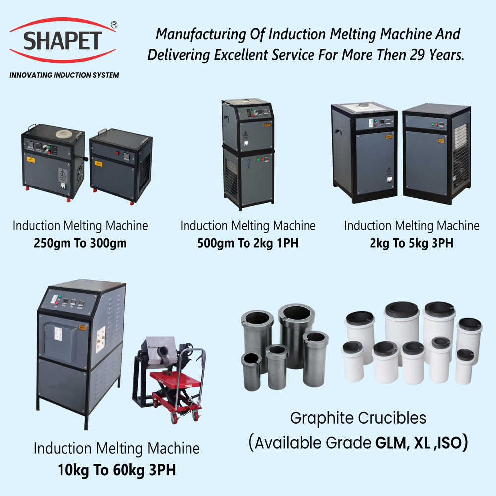 Induction Based Copper Melting Furnace 15 Kg. With Tilting Unit Application: Industrial