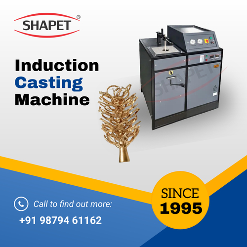 Induction Based Silver Casting Machine - 500 Gms Capacity, Three Phase Power Supply, 1200a C Working Temperature | Eco-friendly, High Efficiency, Instant Heating, Simple Control, Optimal Casting Quality