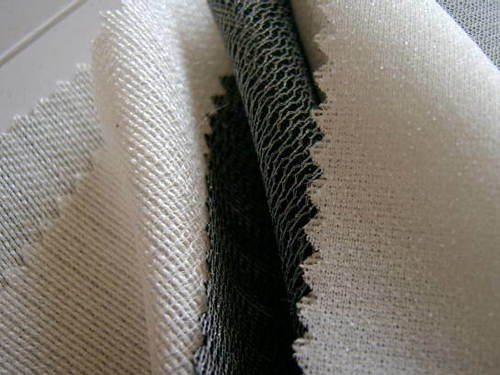 Knitted Fusing Lining Fabric - Polyester/viscose Blend, 60-90 Inch Width, White Color | Shrink Resistant, Soft Touch, Colorfastness, Exotic Designs
