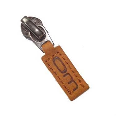 Silver And Brown Zip Puller