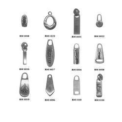 Silver Fancy Zip Pullers
