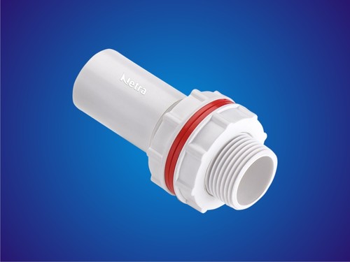 UPVC Tank Nipple - Reducing 1/2 Inch, White Color | ASTM Standard, Multiple Sizes Available
