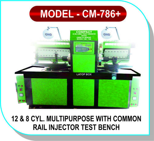 Good 12 & Cyl. Multipurpose With Common Rail Injector Test Bench +