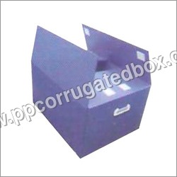 Corrugated Plastic Boxes - Color: Blue