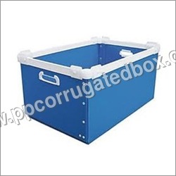Polypropylene Plastic Corrugated Tray Boxes - Color: Blue