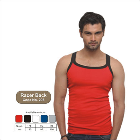 Red And Black Men'S Vest Tops