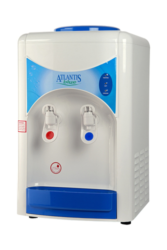 White Atlantis Blue Hot & Cold Table Top Water Dispenser