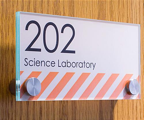 Acrylic Name Plate - Premium Clear Acrylic, Customizable Size Options , Elegant Design for Personalization and Professional Use