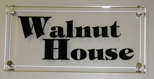 Customized Acrylic Name Plate - High-Quality Acrylic Material, 8x10 Inches Size, Elegant Clear Finish, Personalizable Design