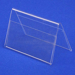 Acrylic Tent Card Holder - Clear Acrylic, 5x7 Inch Size, Elegant Design for Displays