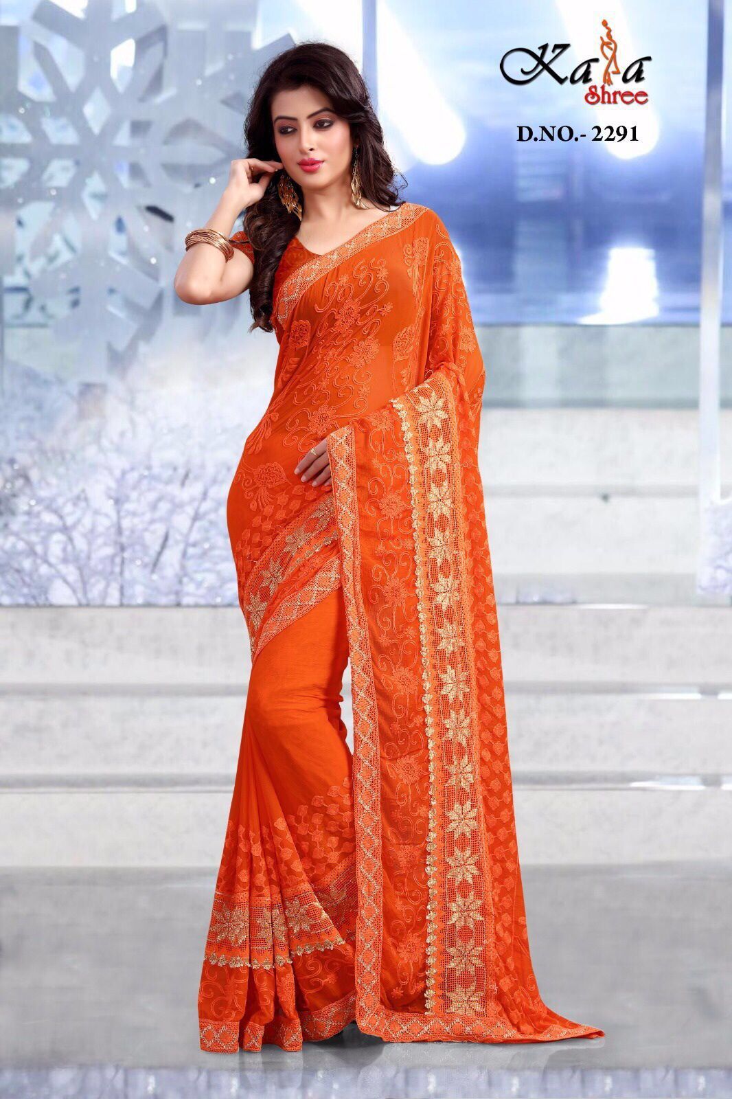 Designer Printed Saree