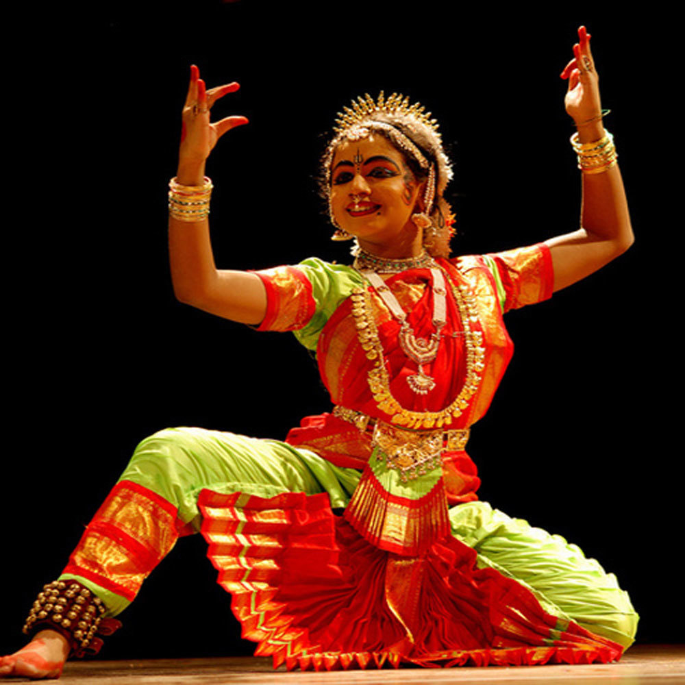Green Red Bharatnatyam Sets