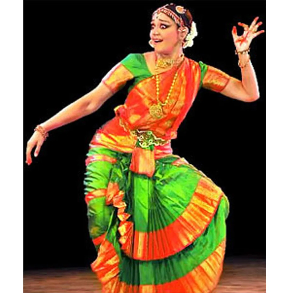 Green Golden Bharatnatyam Sets