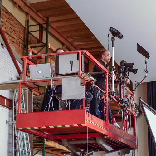 Scissor Lift for Film Shooting