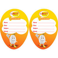 Customized Printed Sticker Label - Gummed Adhesive Paper, Yellow Color, Tear Resistant, Easy Paste & Removal, Single Side Adhesion