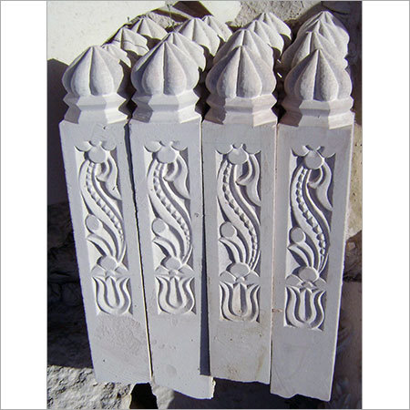 बालू पत्थर की बाड़ के खंभे