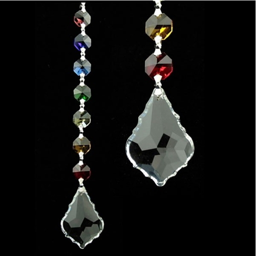 मल्टीकलर ग्लास चेन फेंग शुई