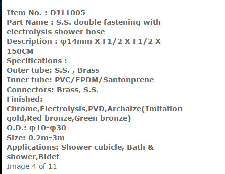 Shower Hose - Stainless Steel 60 Inches, 1/2 Inch Diameter | Flexible, Durable, Corrosion Resistant, Kink Resistant, Stylish Design