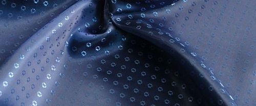 100% Polyester Cationic Dobby Fabric - 60-90 Inch Width, Blue Printed Design , Tear Resistant, High Strength, Easily Washable, Perfect Finish