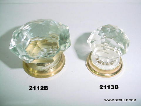 Glass Knobs & Handles - Glass & Metal, 3-5 Inches, White | Luxurious Design, Lightweight, Handmade Craftsman Quality