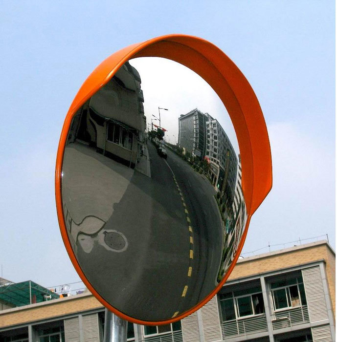 Impact Resistant Weather Proof Easy To Mount Bright Reflection Convex Mirror