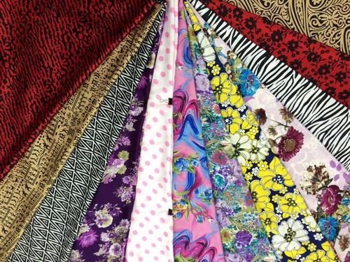 Printed Silky Satin Fabric Lining Material - 24-36 Meters Length, 60-90 Meters Width , Multicolor, Alluring Printed Patterns, Washable, Shrink Resistant