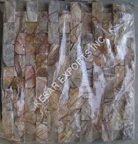Stone Mosaic Tiles - Natural Stone, 10mm Thick, Beige | Durable, Versatile, Water Resistant, Easy Installation, Unique Design