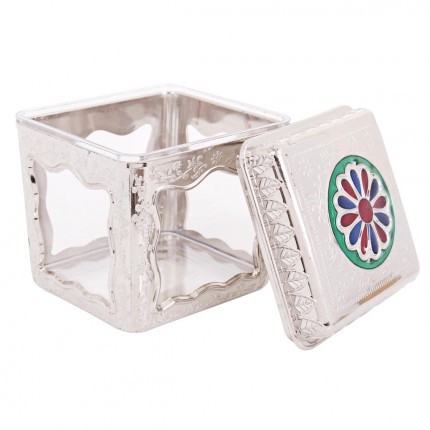 Dry fruit box- chrome plated