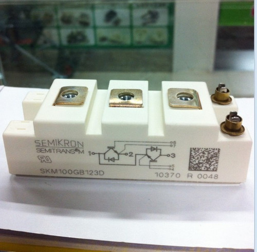 IGBT Power Module - SKM100GB123D | High Frequency Operation, Low Saturation Voltage, Over Current Limiting Function, Half-Bridge Configuration with Super-Fast Recovery Diodes, Ideal for AC Drives and UPS Applications