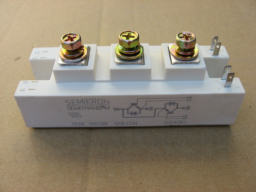 IGBT Power Module - SKM145GB128DN , Half-Bridge Configuration, Low Saturation Voltage, High Frequency Operation, Over Current Limiting Feature