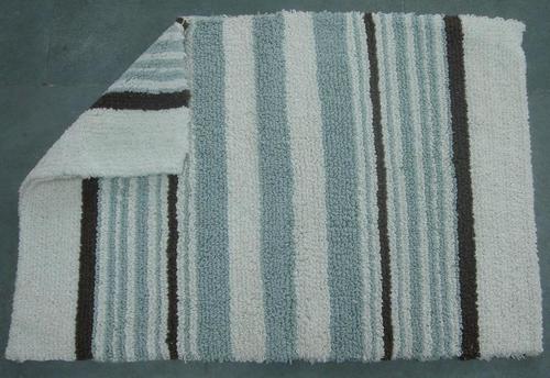 Bath Mats - Cotton Material, Rectangle Shape, Plain White Design | Attractive and Unique for Home Use