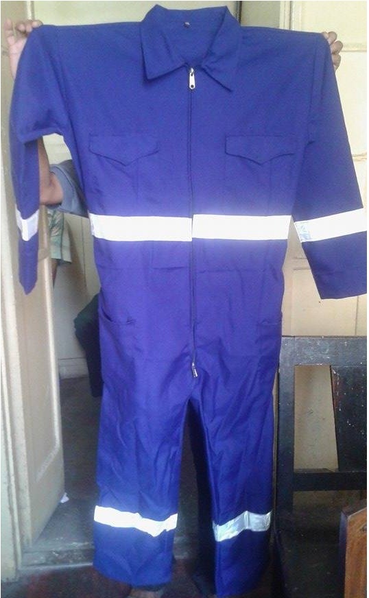 Boiler Suit - 100% Cotton, Sizes S-xxxl, Colors Navy Blue, Orange, White | Heat Resistant, Acid & Alkali Protective, Full Sleeve, Reflective Tape, Zipper Closure