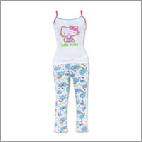 Ladies Nightwear - Cotton Blend, Sizes S, M, L, XL, Color: White | Comfortable Fit, Durable Material, Soft Fabric, Stretchable, Themed Prints, Impeccable Finish