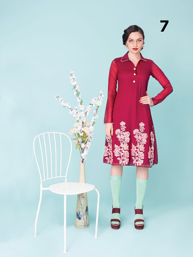 Dry Cleaning Designer Embroidery Kurti