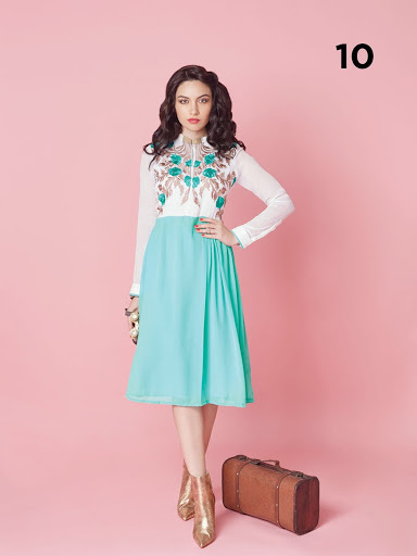 Dry Cleaning Designer Embroidery Kurti