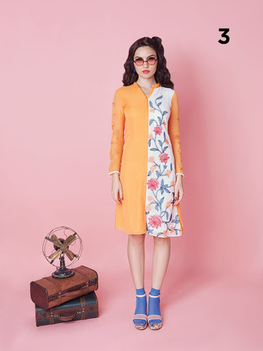 Dry Cleaning Designer Embroidery Kurti