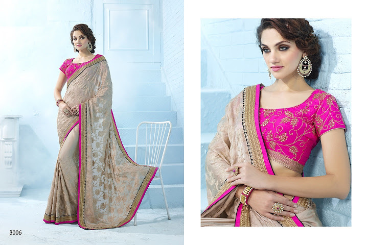 Silk Designer Half And Half Saree