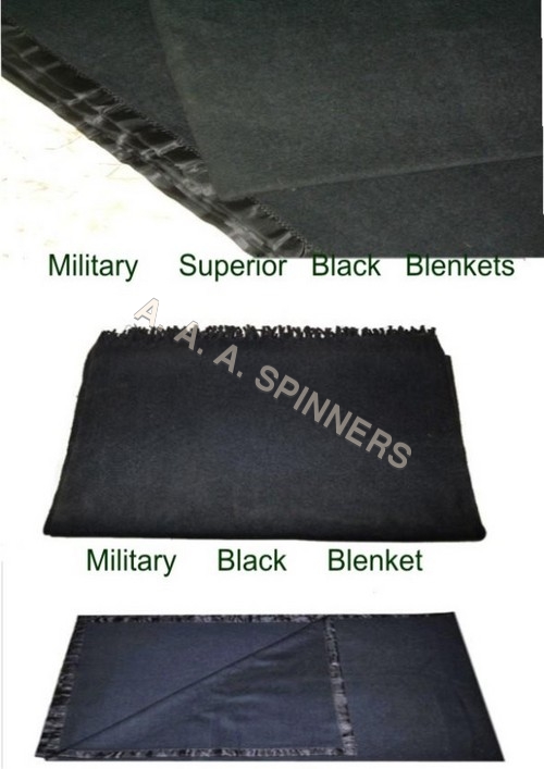 Military Superior Black Blankets