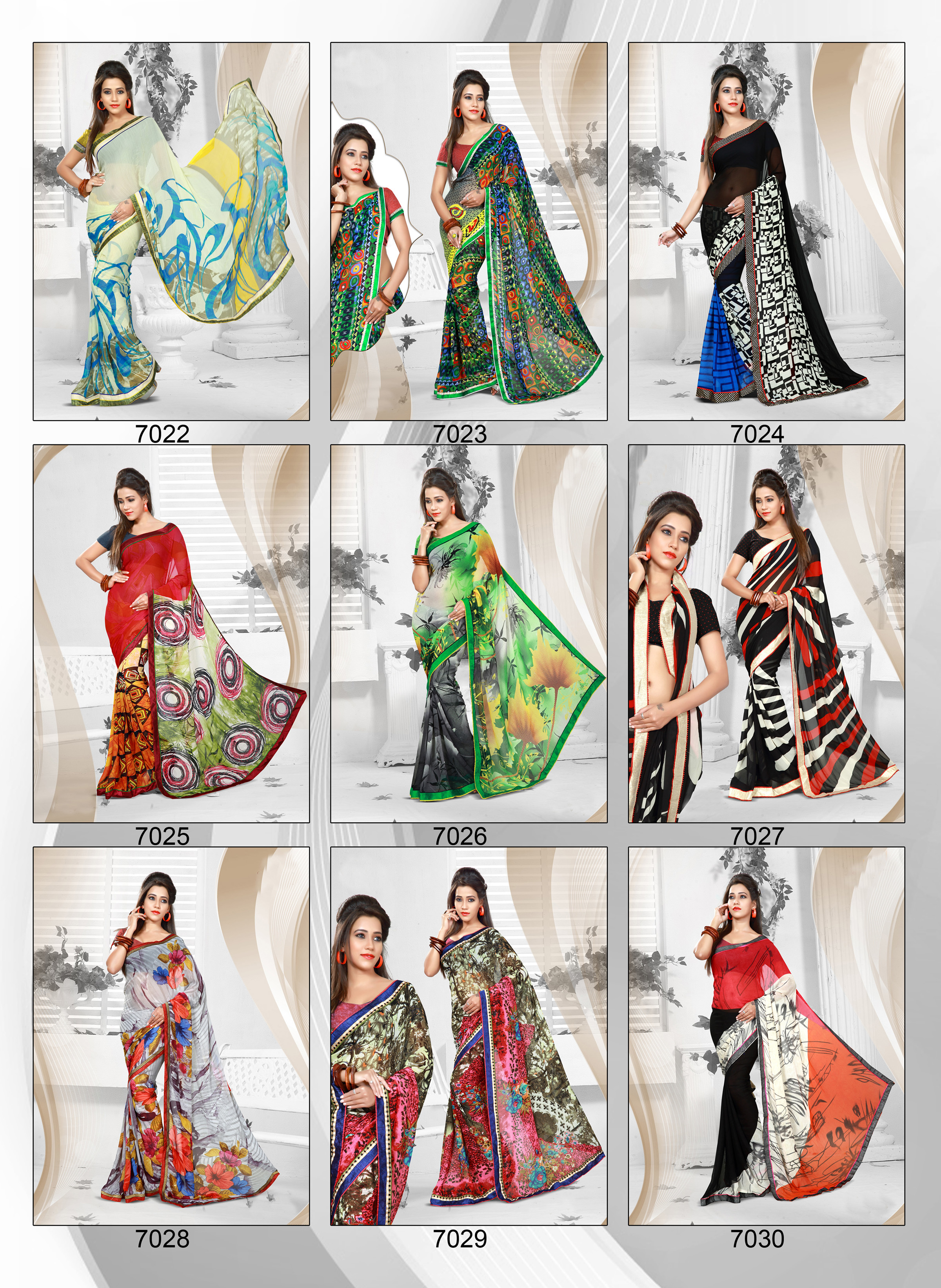 Printed Saree