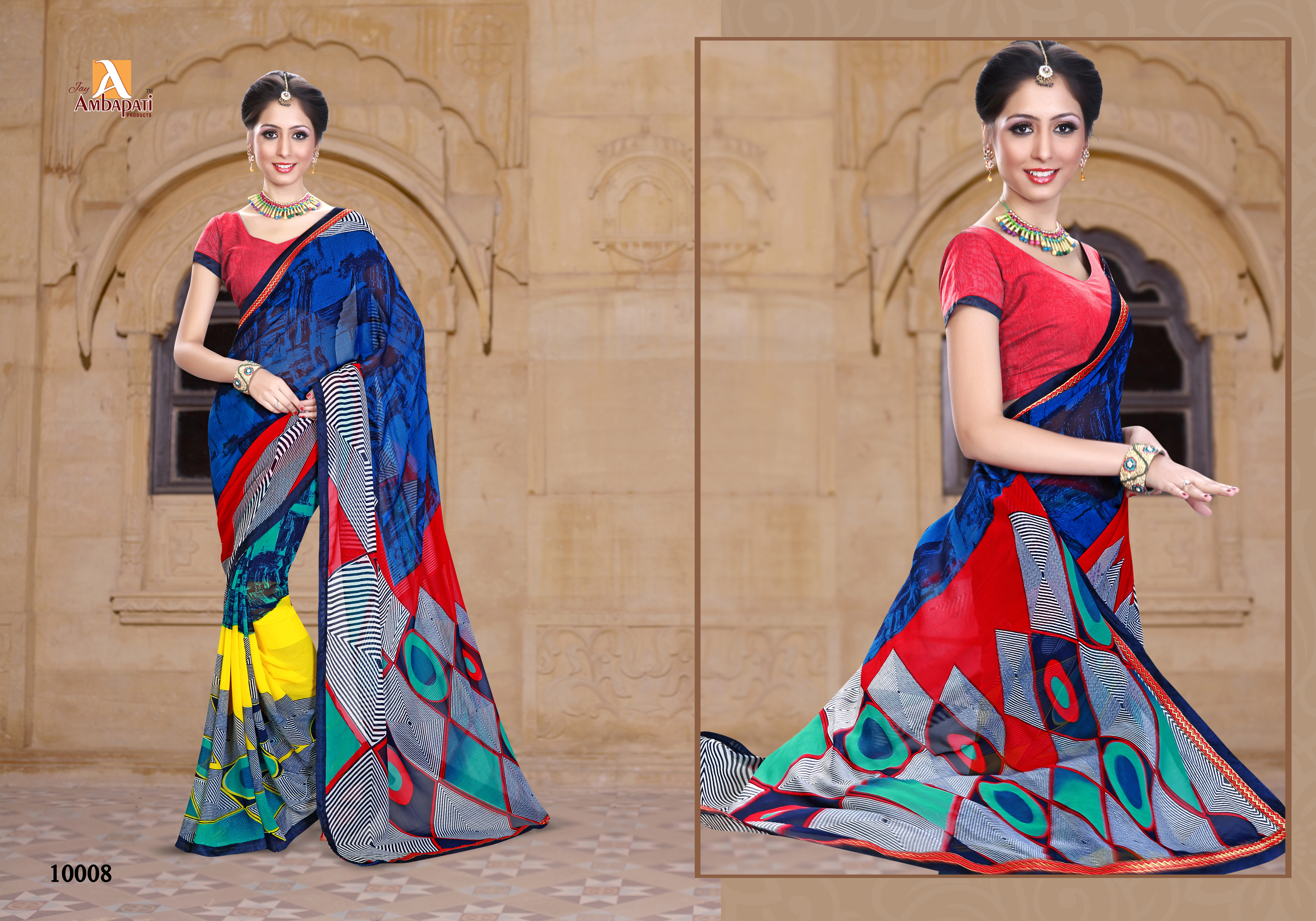 Designer Printed Sarees