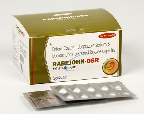 Rabeprazole Capsules - Rabeprazole Sodium IP 20MG + Domperidone IP 30MG, Effective Dual Action for Duodenal Ulcers and GERD Management